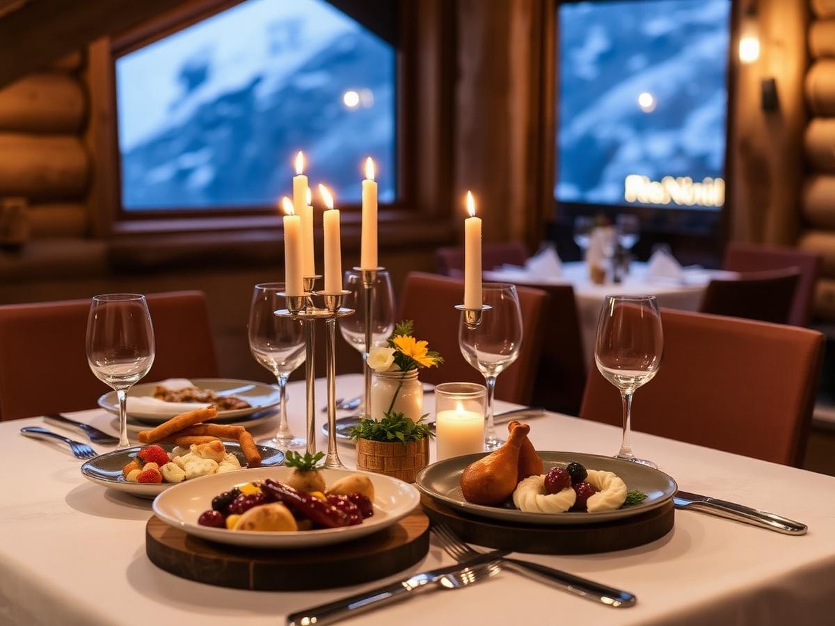 Dîner en montagne